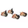 Zwenkwielen Digitus DN-19 CASTOR-OR zwart brons 250 kg