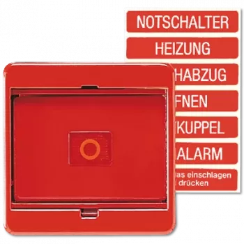 JUNG 561 GL RT - rood - thermoplast - 71 mm - 71 mm - 1 stuk(s)