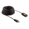 USB-kabel DeLOCK 82446 USB 2.0 10m zwart
