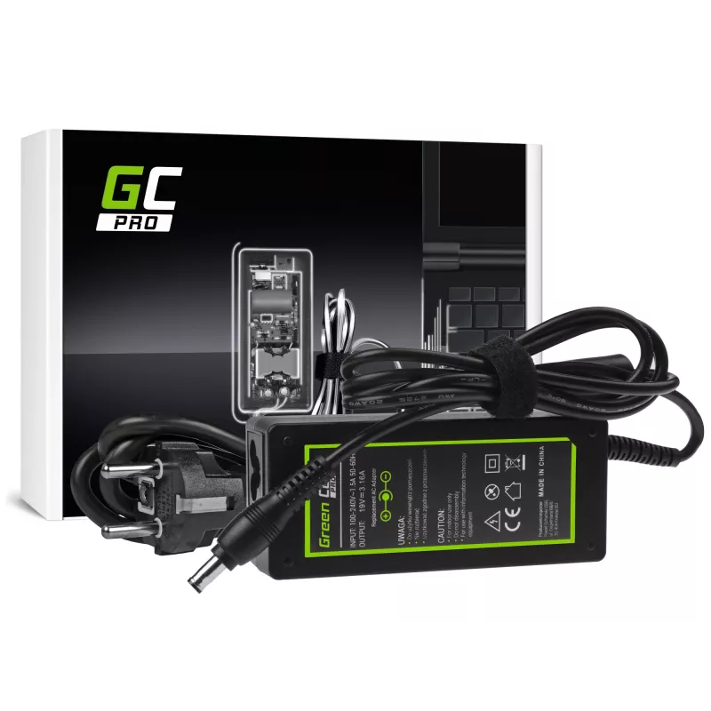 Green Cell AD20P voeding/adapter binnen 60 W zwart