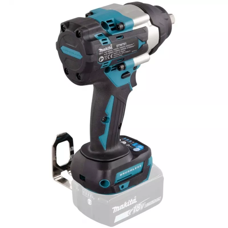 Makita DTW701Z accu-slagschroevendraaier 2700 tpm Zwart, Blauw
