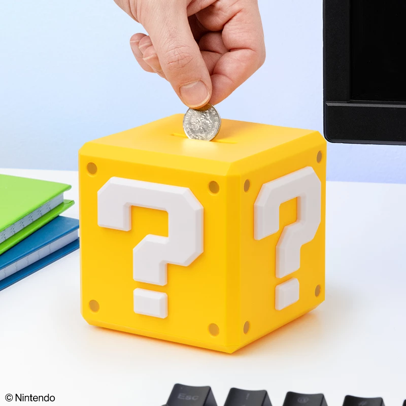 Spaarpot Paladone Super Mario vraagblok-design muntbank