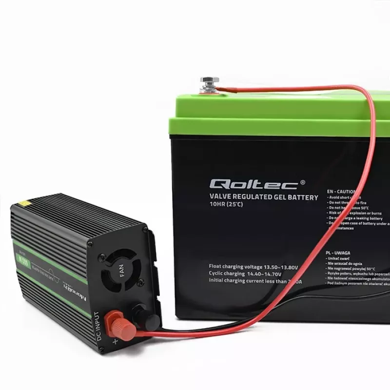 Qoltec Monolith spanningsomvormer auto 600 W 12 V