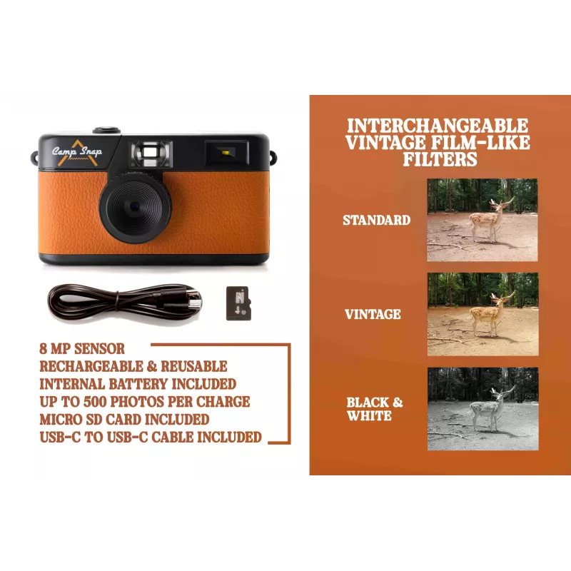Digitale camera zonder display Camp Snap CS-V105-BR-JP — Bruine compactcamera zonder display