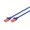 DIGITUS DK-1612-005/B CAT 6 U/UTP patchkabel, RJ45, AWG 26/7, PVC, 0,5 m, blauw