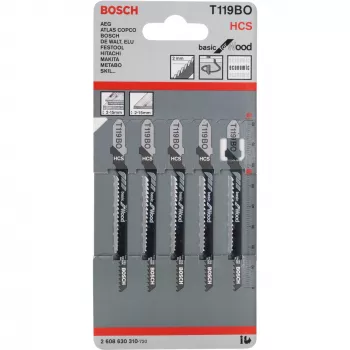 Bosch 2 608 630 310 decoupeerzaag-/figuurzaag-/sabelzaagblad decoupeerzaagblad koolstofstaal (HCS) 5 stuks