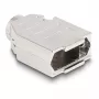 Kabeltule DELOCK D-Sub-behuizing 9-polig (stekker/bus) zilver kunststof, 31×46×16 mm