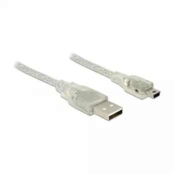 USB-kabel DeLOCK 83909 5 m USB2.0-A Mini-B transparant