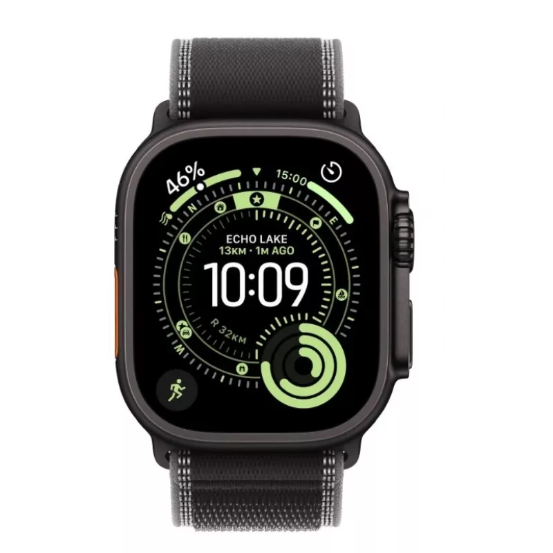 Smartwatch Apple Watch Ultra 3 GPS + Cellular 49mm behuizing van zwart titanium