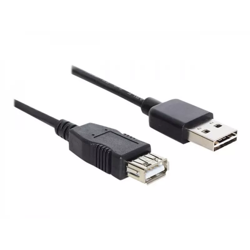 USB-kabel DeLOCK EASY-USB 2.0-A 5m zwart