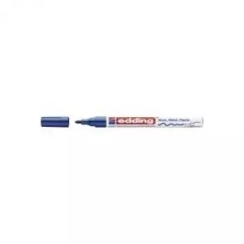 Permanentmarker Edding 751 ronde punt blauw