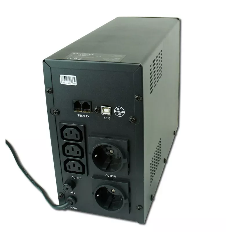 Gembird EG-UPS-033 UPS (noodstroomvoorziening) line-interactive 1200 VA 720 W 3 AC-uitgangen