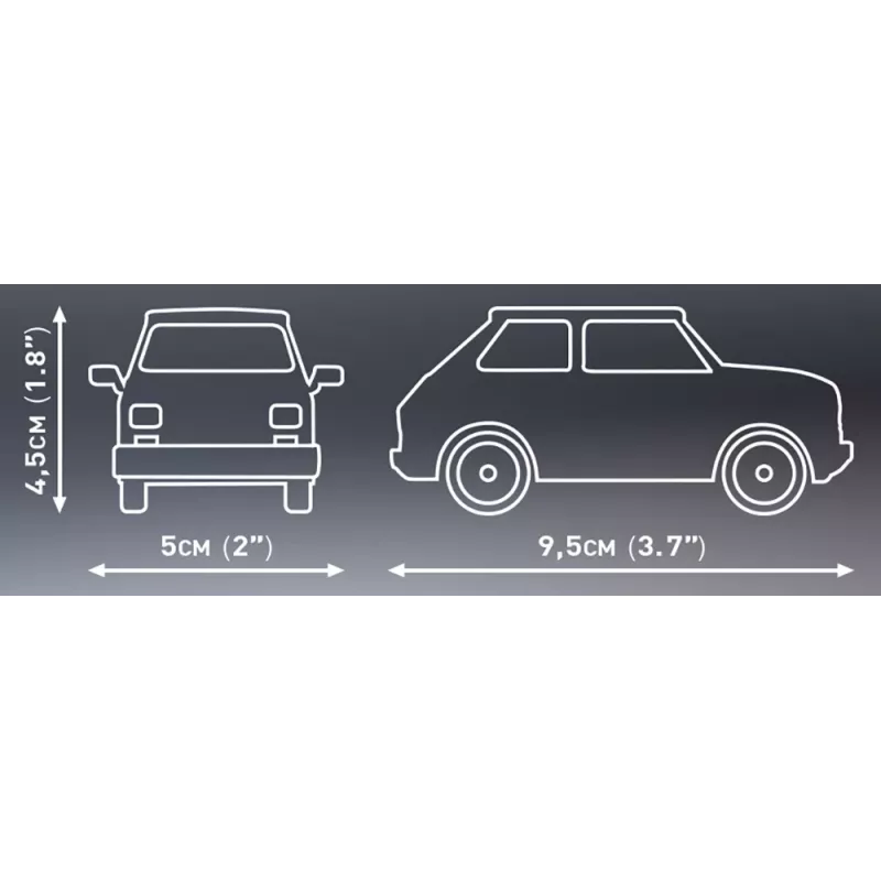 Bouwset Cobi Youngtimer Collection Fiat 126p el 24531 — 150 onderdelen