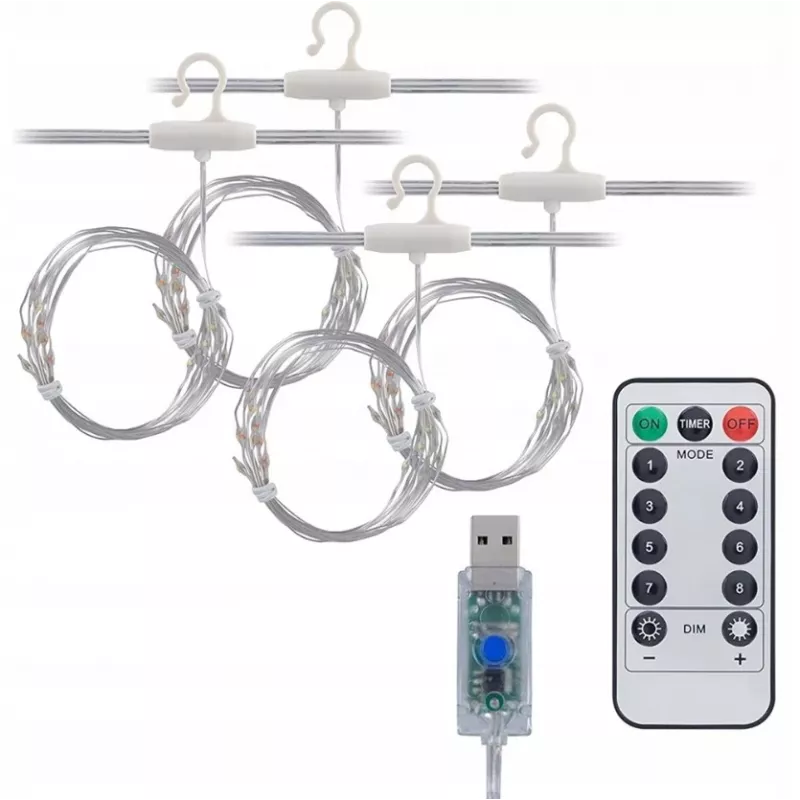 LED-gordijn Extralink KURTYNA LED 3x3 met afstandsbediening (model EX.73172)