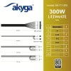Akyga AK-T1-300 300 W TFX-voeding, actieve PFC, 80mm-ventilator
