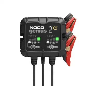 Acculader NOCO GENIUS2X2 4A 2-bank, 4A totaal, twee onafhankelijke uitgangen