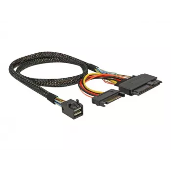 Delock kabel SFF-8643 stekker > U.2 SFF-8639 bus + SATA stroomaansluiting 50 cm (84819)