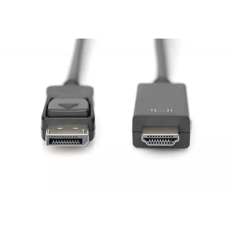 Adapterkabel DisplayPort 1.2 met vergrendeling 4K 60Hz UHD Type DP/HDMI A M/M zwart 2 m