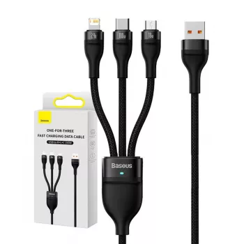 USB-kabel Baseus SUP0003351 1,2 m USB A USB C/Micro USB-A/Lightning zwart