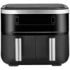 Heteluchtfriteuse Severin FR 2453 Double 3,25 L 2850 W zwart zilver