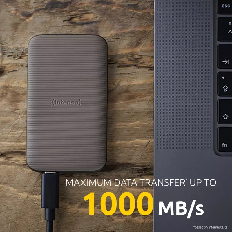 Intenso TX500 - SSD - 2TB - extern (draagbaar) - USB 3,2 Gen 2x1 (USB-C connector) - bruin (3827470)