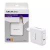 Qoltec GaN-oplader FAST 108W | 5-20V | 3-4.7A | USB C | wit