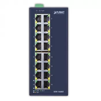 PLANET ISW-1600T netwerkswitch unmanaged Fast Ethernet (10/100) blauw