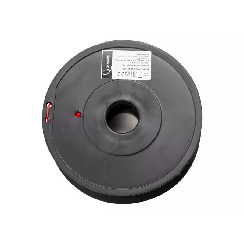 3D-printmateriaal Gembird 3DP-PLA+1.75-02-R rood 1 kg