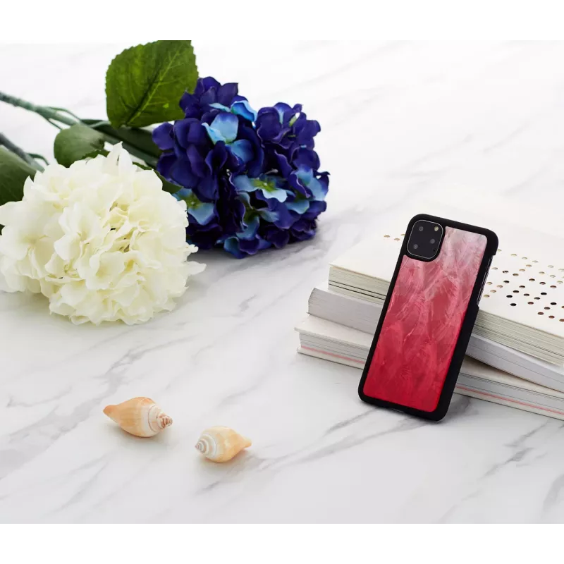 Smartphonehoesje iKins voor iPhone 11 Pro Max – pink lake met zwarte rand