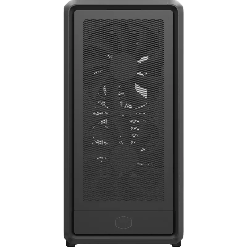Pc Midi Tower Cooler Master MasterFrame 600 Mesh — zwart, ondersteunt ATX/EATX, 2x200 mm frontventilatoren, front-/zijventilatorondersteuning, 2x 3,5-inch + 3x 2,5-inch bays