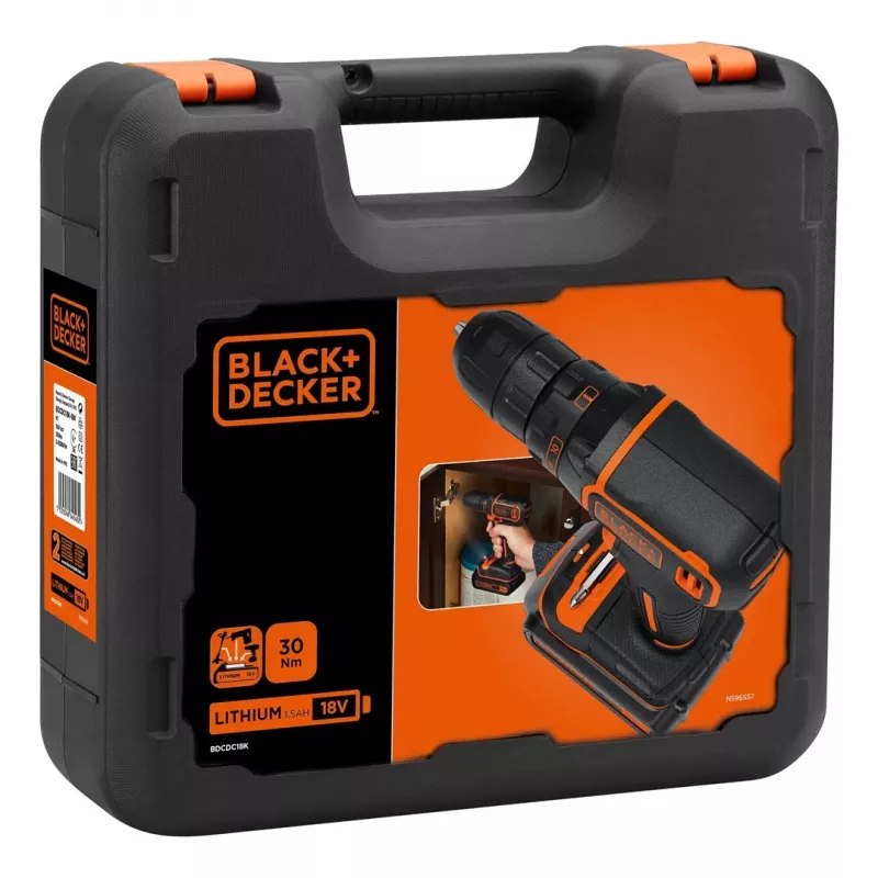 Black & Decker BDCDC18K-QW boormachine zwart, O