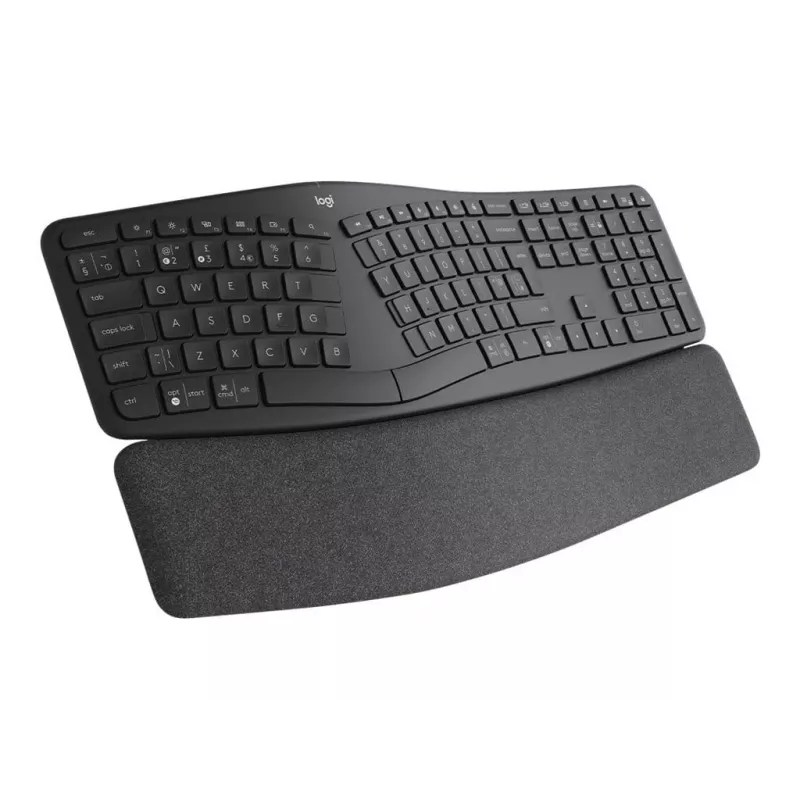 Logitech ERGO K860 - toetsenbord - draadloos - 2,4 GHz, Bluetooth 5.0 - QWERTY - GB - grafiet