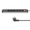 Digitus 6-voudige bureau-stekkerdoos met 3x USB-aansluitingen 1,5 m kabel
