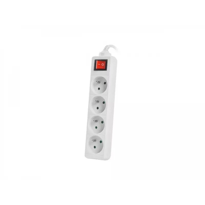 Meervoudig stopcontact Lanberg PS1-04E-0150-W 1,5 m 4 AC-stopcontacten binnen wit
