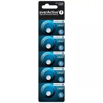 Lithium knoopcel everActive CR927 3V, 30 mAh, knoopcel, hoogte 2,7 mm — 5-pack