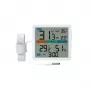 Thermometer-hygrometer MANTA MTO002W met buitensensor (150 cm), binnen 0–+50°C, buiten -40–+70°C, luchtvochtigheid 20–95% RH, comfortindicator, klok