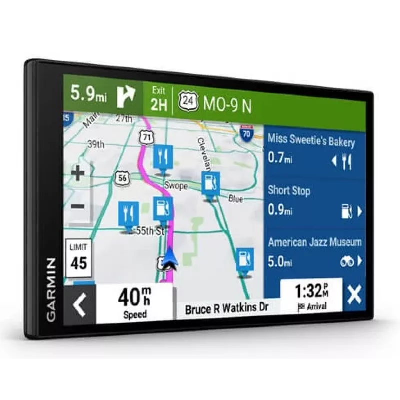 Garmin DriveSmart 76 autonavigatiesysteem, vast, 17,8 cm (7") TFT-touchscreen, 239,6 g, zwart (EU MT-D)
