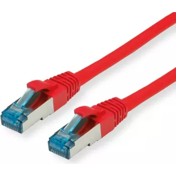VALUE S/FTP PiMF-patchkabel Cat.6A Kl. EA rood 0,15 m - FTP - PIMF (21.99.1980)