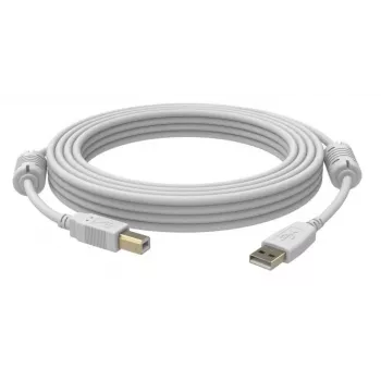 USB-kabel Vision 3m USB 2.0 USB A USB B wit