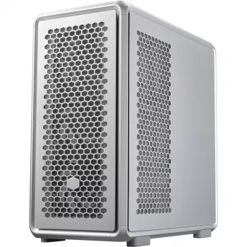 Pc-behuizing Cooler Master MasterFrame 600 midi tower zilver — ATX/Micro-ATX/ITX, gehard glas, ondersteunt 3x140 mm frontventilatoren