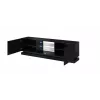 Cama TV-kast QIU 200 MDF zwart glanzend/zwart glanzend