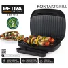 Elektrische grill Petra PT4366MBLKVDE zwart met antiaanbaklaag en verstelbare temperatuur