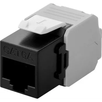 Microconnect KEYSTONE-16 Keystone-module plat zwart RJ-45