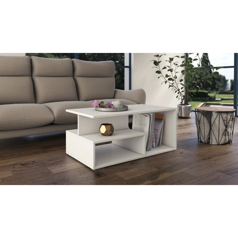 Topeshop PRIMA BIEL salontafel / bijzettafel / eindtafel salontafel vrij gevormd 1 poot