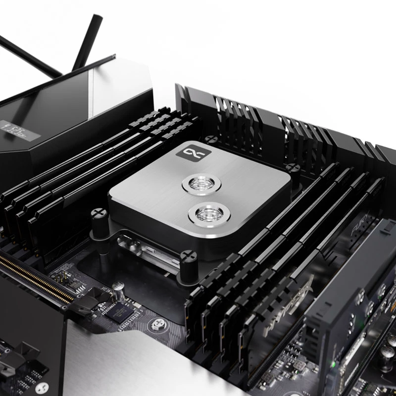 Alphacool Core 1 13444 CPU-waterblok, LGA1700/LGA1851/AM4/AM5, zilver