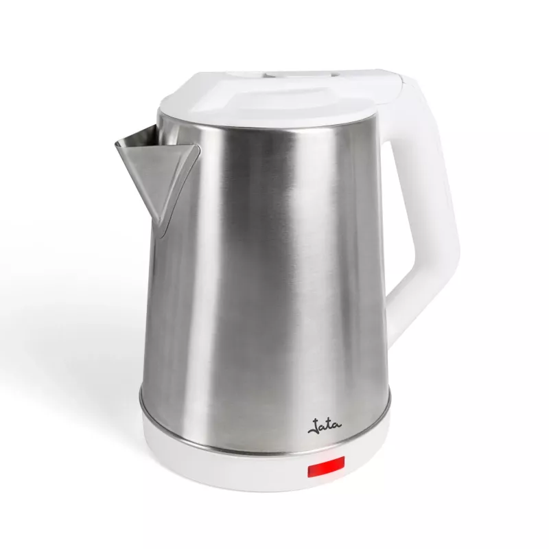 Jata JEHA1723 waterkoker, 2 l, 1500 W, roestvrij staal, wit