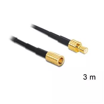 Coaxkabel DeLOCK 88648 3m SMB zwart