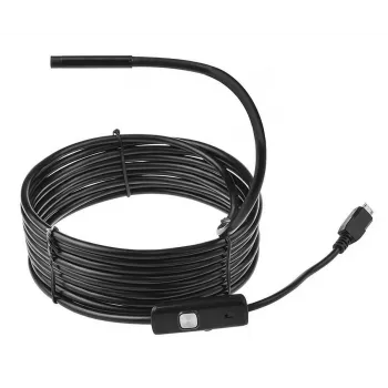 USB-endoscoop MEDIA-TECH ENDOSCOPE 66° CMOS, 640x480 30fps, IP67, 6 LED's, magneet en haken