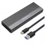 Qoltec behuizing voor M.2 SATA (NGFF) SSD, USB-C