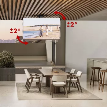 Plafond-TV-beugel MACLEAN MC-109 T VESA 800x400 voor 43–86 inch beeldschermen, max. belasting 45 kg